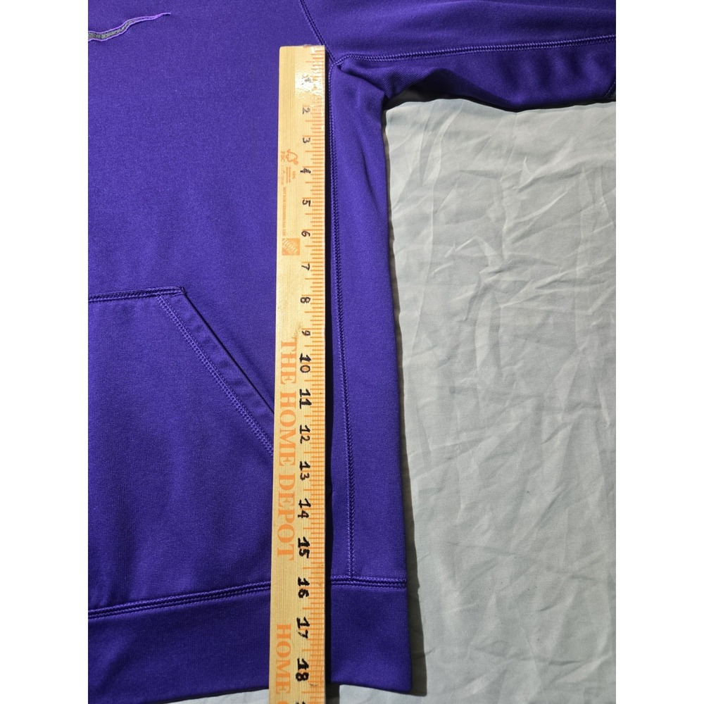 Nike Therma-FIT Purple and Gray Large Swoosh Pullover Hoodie Size Large Athletic - Picture 7 of 13